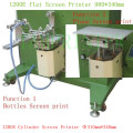 Fabricante de máquina de impressão da tela de garrafa pneumático